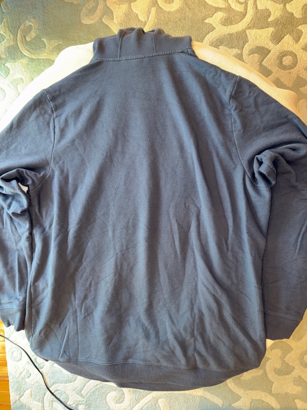 Travis Matthew Men's Navy Blue Hooded Sweatshirt with Drawstring - Picture 6 of 15